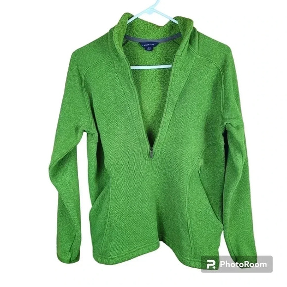 LANDS' End quarter zip pullover sweater - Picture 2 of 9